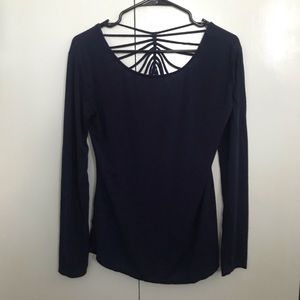 BKE Long Sleeve open back
